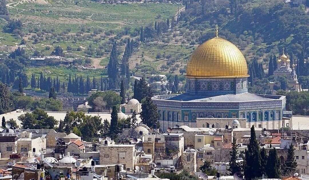 The Dome of the Rock on Temple Mount in Jerusalem Deception