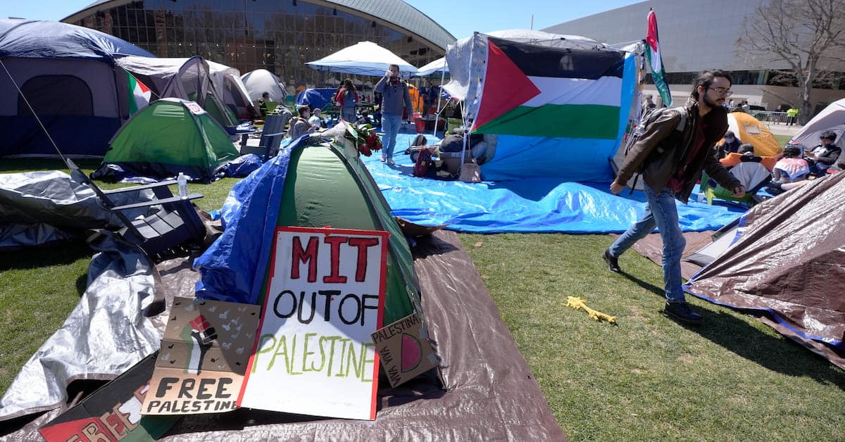 Protesters gather outside the israel embassy in washington, dc, on june 1