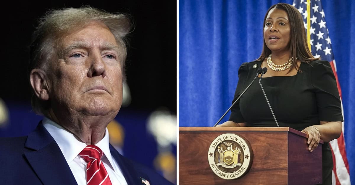 Donald Trump and Letitia James