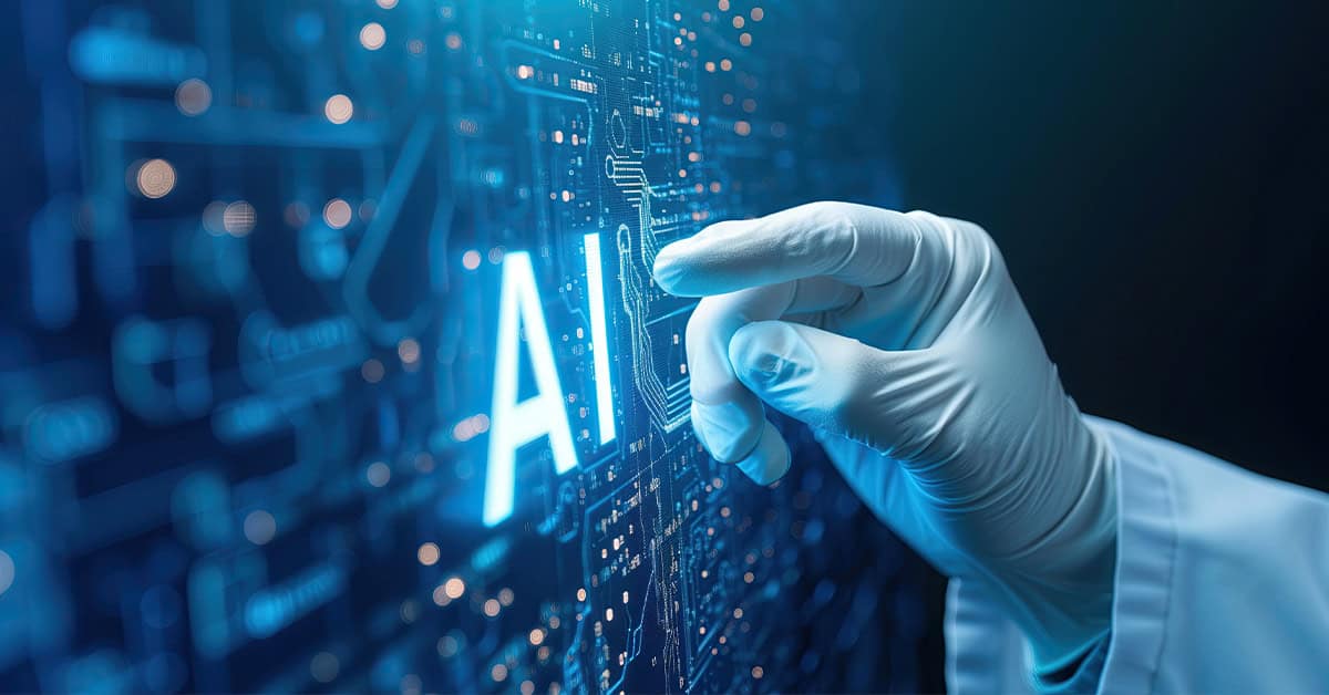 doctors hand pointing at digital data structure