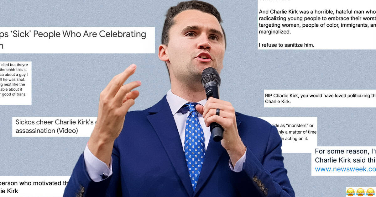 Charlie Kirk speaking at America Out Loud News, promoting patriotism and conservative values.
