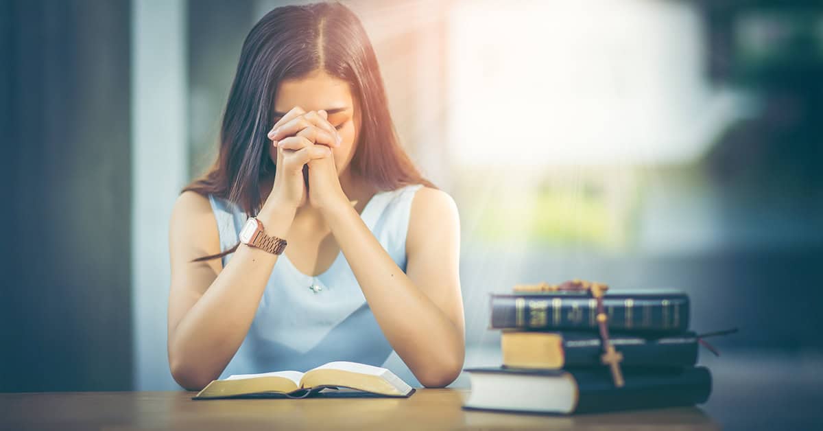 Christian teenager worship