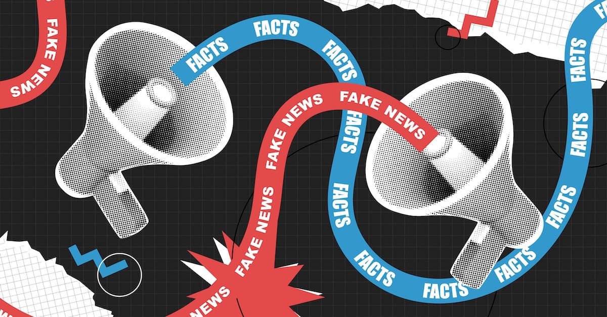 collage_fake_facts_megaphones