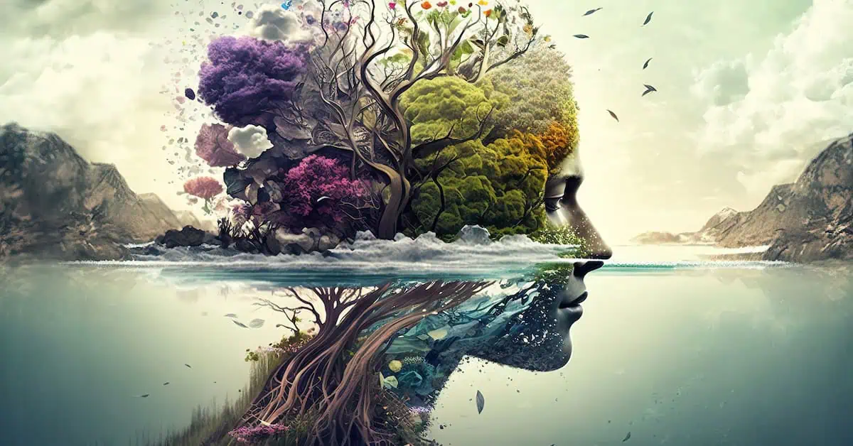 The healing power of nature, people and nature merge – Generative AI