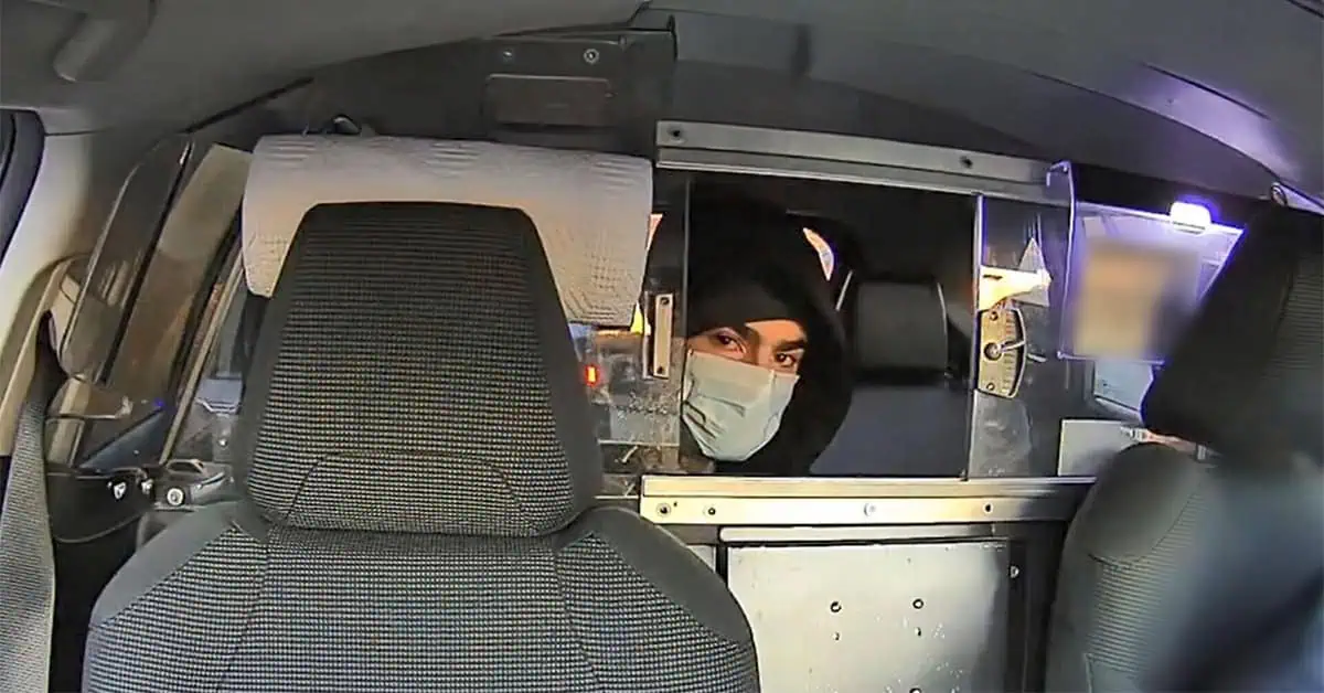 undated photo released by the New York Police Department shows a suspect in the fatal shooting of UnitedHealthcare CEO Brian Thompson on Dec. 4, 2024, in a taxi