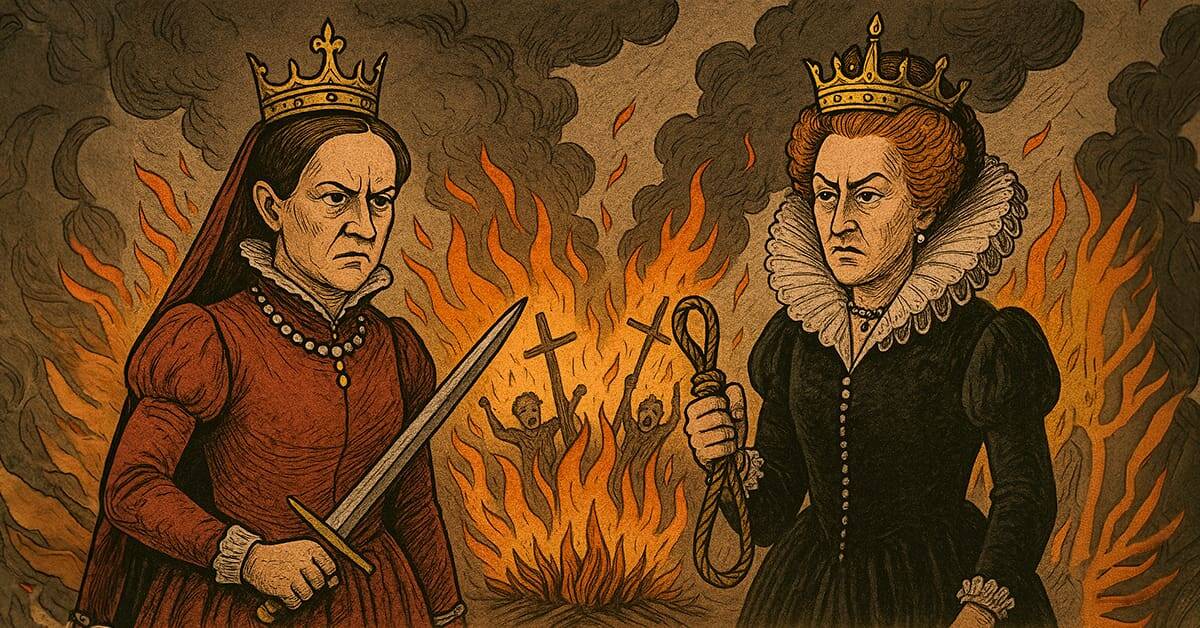 Tudor Queens Tyranny Cartoon