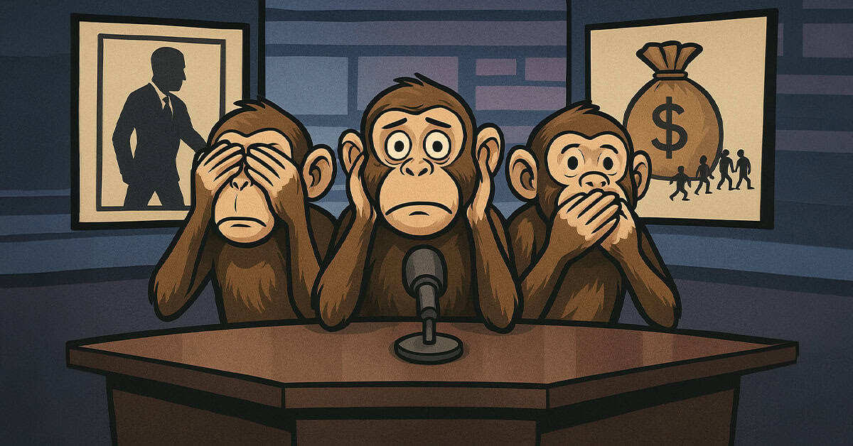 Political media avoidance cartoon