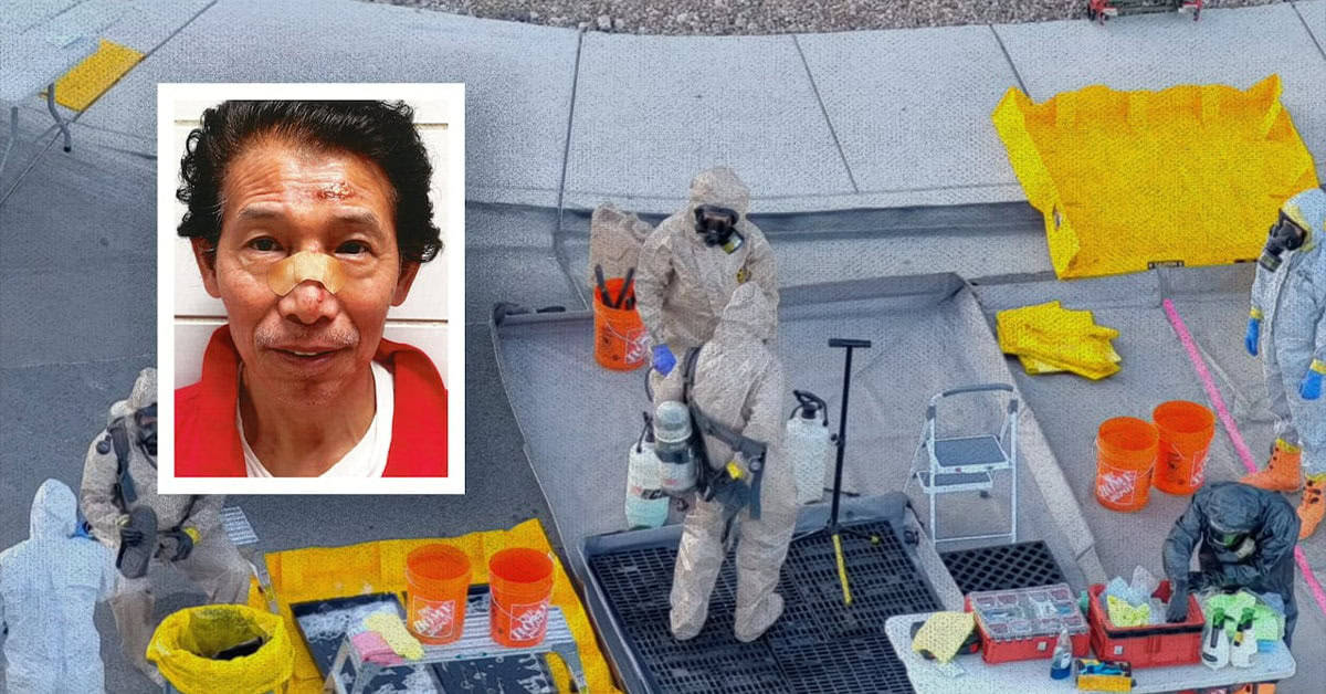 Jesse Zhu, top left, is the owner of a Las Vegas, Nev., home where authorities found a suspected biological lab