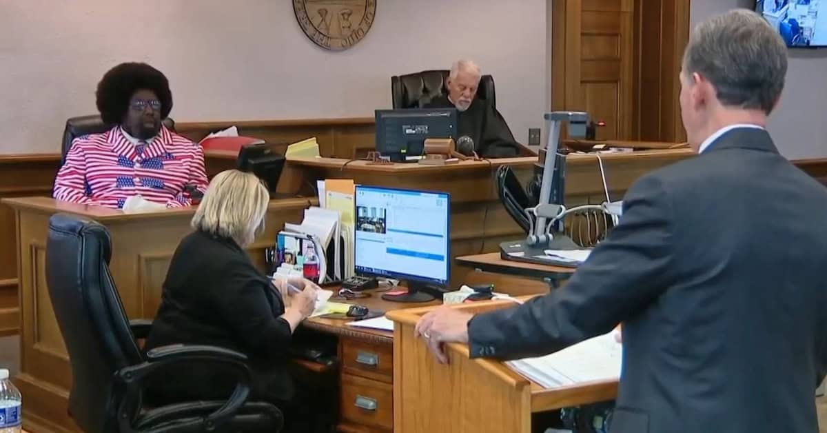 In this image taken from video, rap artist Afroman testifies in court